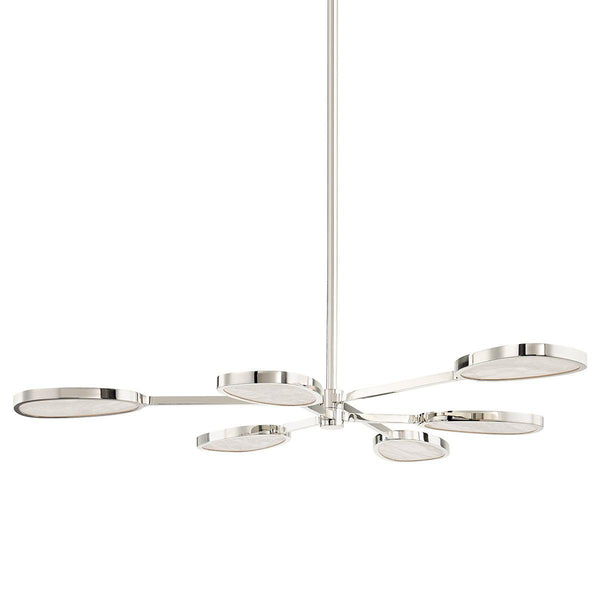 Lighting - Chandelier Patras 6 Light Chandelier // Burnished Nickel 