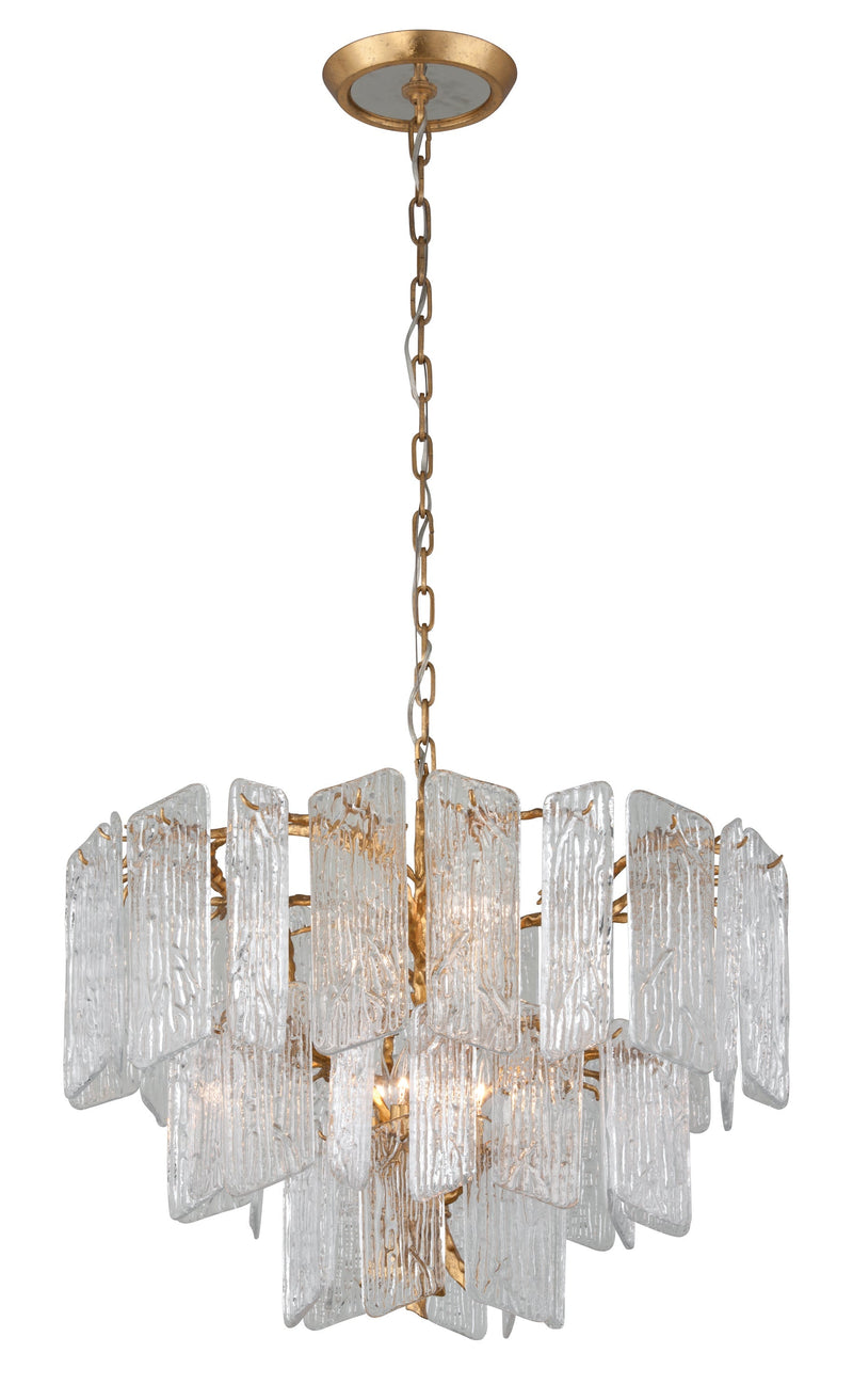 Lighting - Chandelier Piemonte 8 Light Chandelier // Royal Gold 