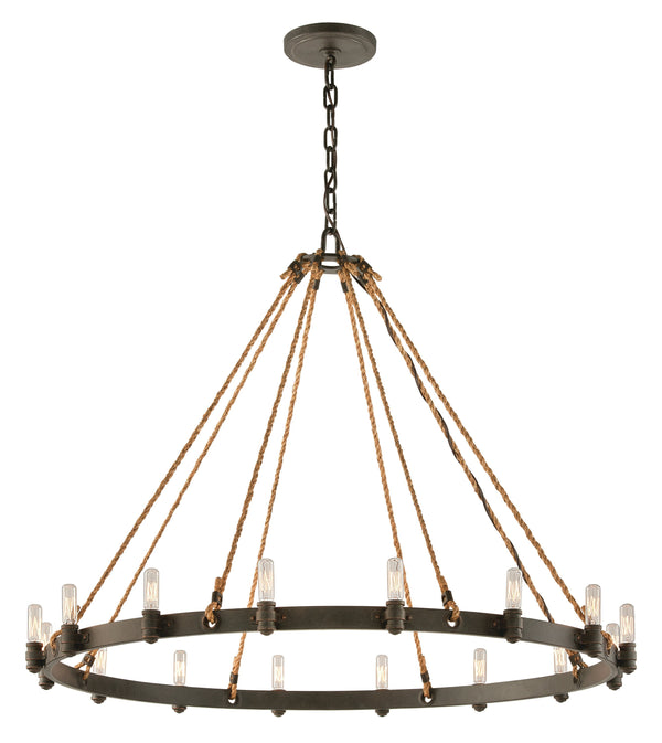 Lighting - Chandelier Pike Place 16 Light Pendant Extra Large // Shipyard Bronze 