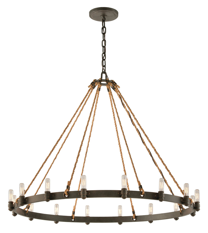 Lighting - Chandelier Pike Place 16 Light Pendant Extra Large // Shipyard Bronze 