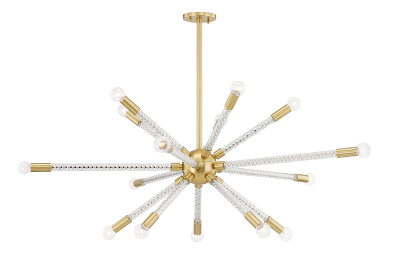 Lighting - Chandelier Pippin 15 Light Chandelier // Aged Brass 