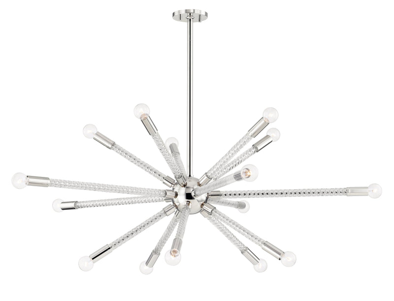 Lighting - Chandelier Pippin 15 Light Chandelier // Polished Nickel 