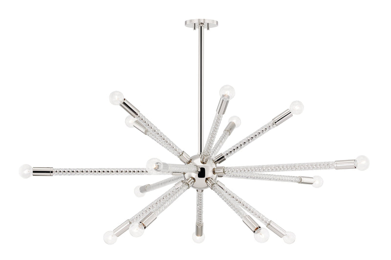 Lighting - Chandelier Pippin 15 Light Chandelier // Polished Nickel 