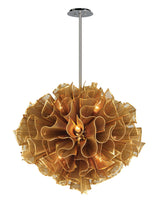 Lighting - Chandelier Pulse 12 Light Pendant Medium // Gold Leaf 