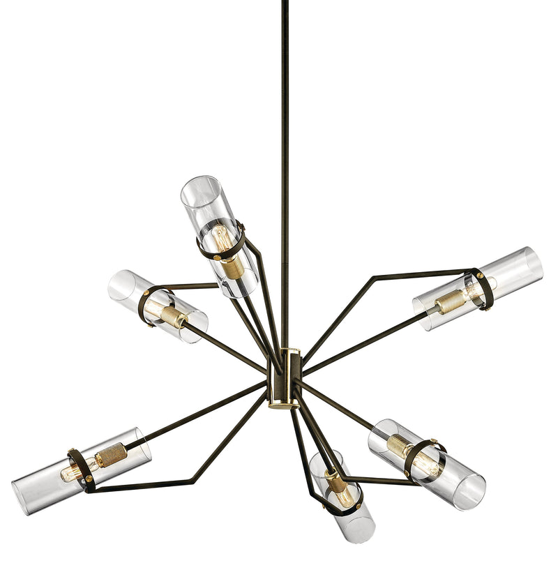 Lighting - Chandelier Raef 6 Light Chandelier // Textured Bronze Brushed Brass // Small 