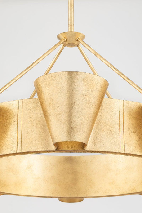 Lighting - Chandelier Reeve 8 Light Chandelier // Vintage Gold Leaf 