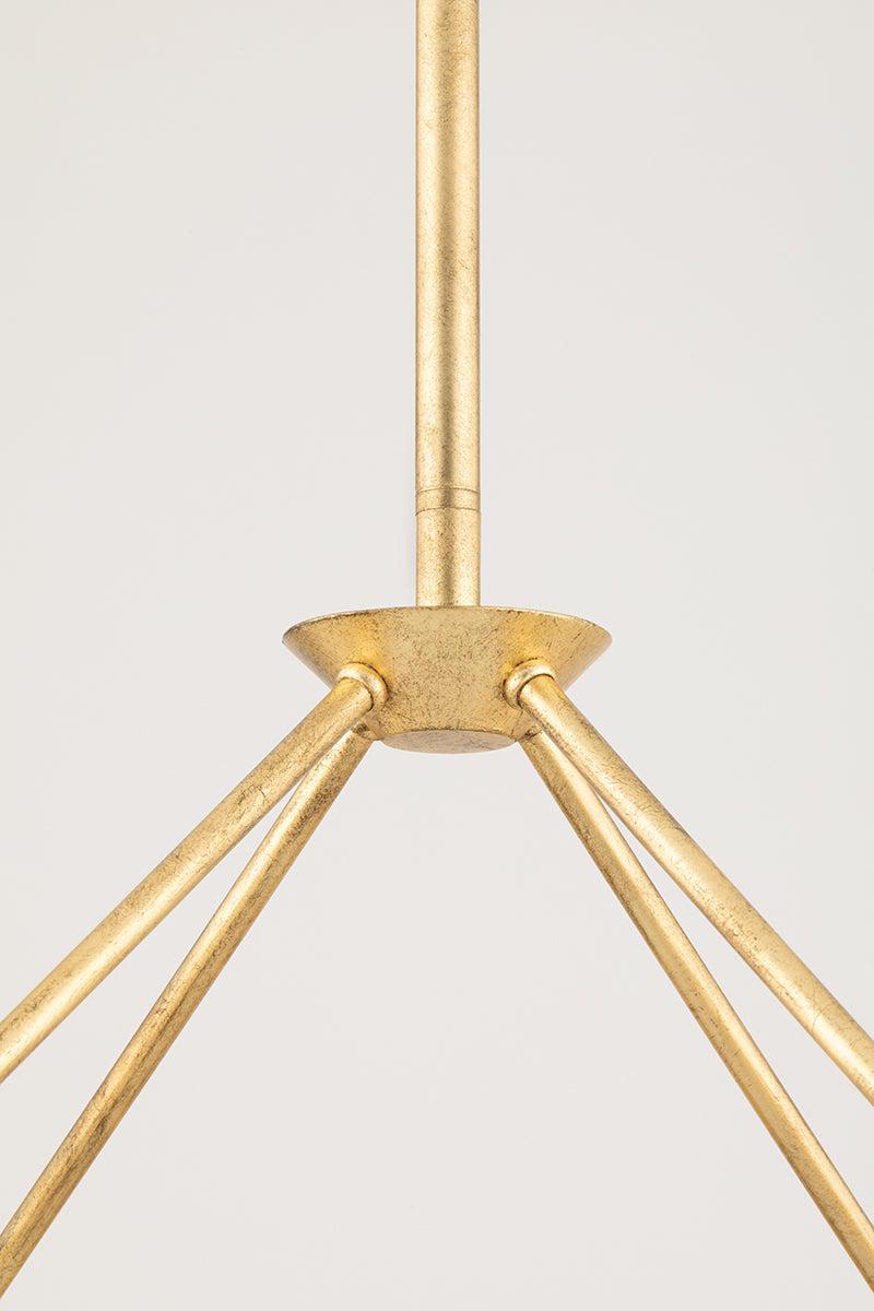 Lighting - Chandelier Reeve 8 Light Chandelier // Vintage Gold Leaf 