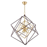 Lighting - Chandelier Roundout 9 Light Pendant // Aged Brass 