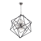 Lighting - Chandelier Roundout 9 Light Pendant // Polished Nickel 