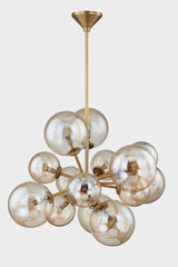 Lighting - Chandelier Santee 13 Light Chandelier // Patina Brass 