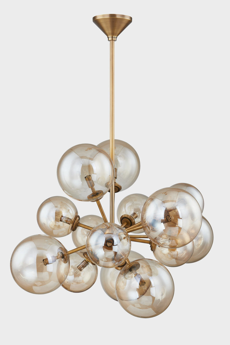 Lighting - Chandelier Santee 13 Light Chandelier // Patina Brass 