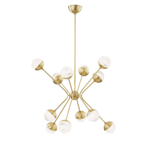 Lighting - Chandelier Saratoga 12 Light Chandelier // Aged Brass 