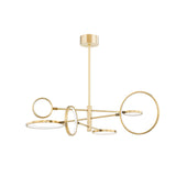 Lighting - Chandelier Saturn 6 Light Led Chandelier // Aged Brass 