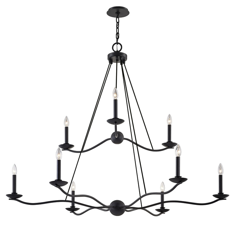 Lighting - Chandelier Sawyer 9 Light Chandelier // Forged Iron 