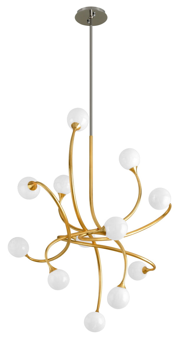 Lighting - Chandelier Signature 12 Light Chandelier // Gold Leaf 