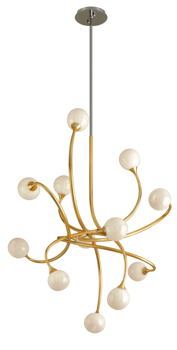 Lighting - Chandelier Signature 12 Light Chandelier // Gold Leaf 