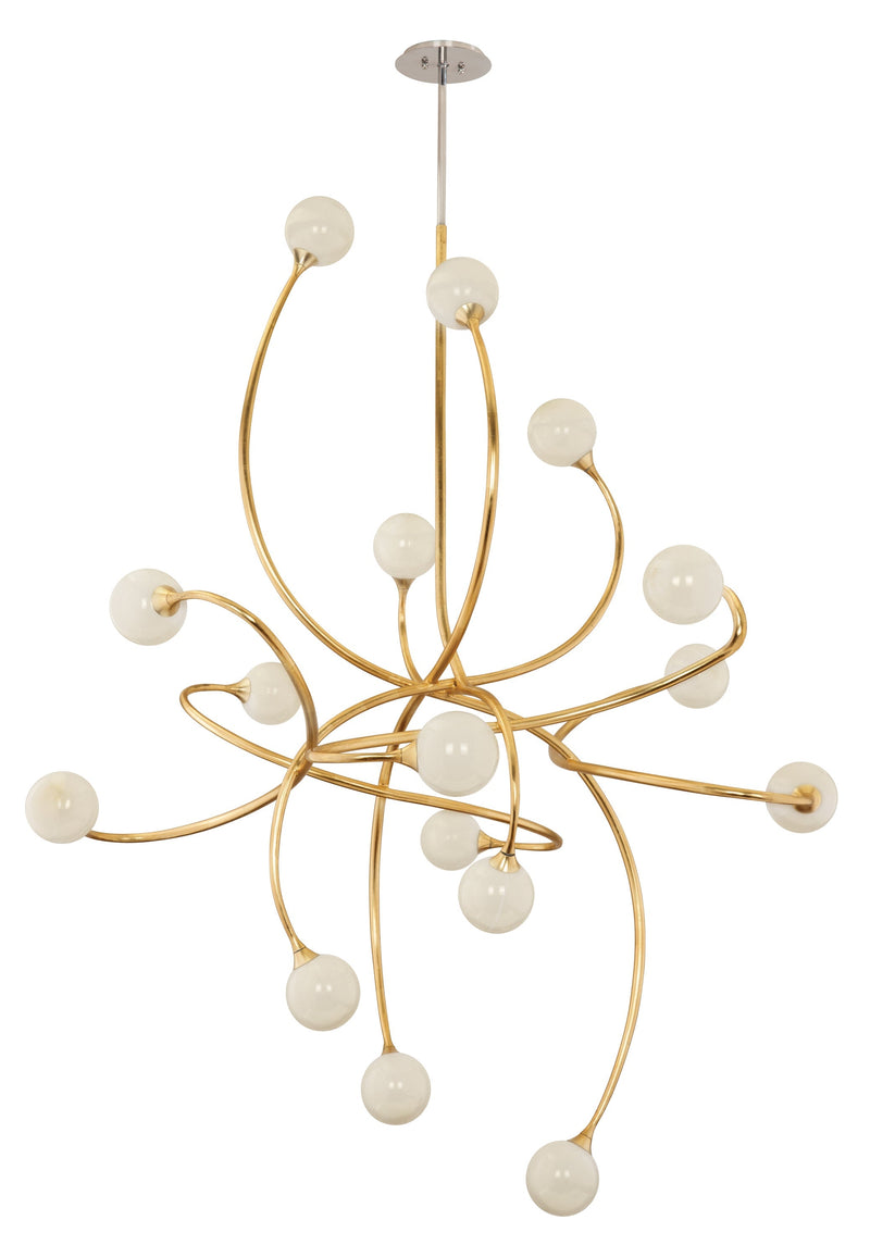 Lighting - Chandelier Signature 16 Light Pendant // Gold Leaf 