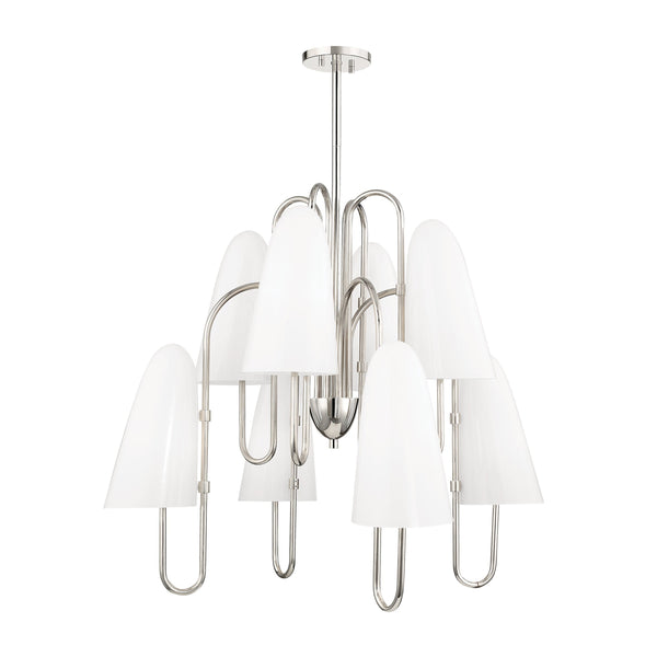 Lighting - Chandelier Slate Hill 8 Light Chandelier // Polished Nickel 