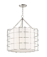 Lighting - Chandelier Sovereign 3 Light Pendant // Polished Nickel 