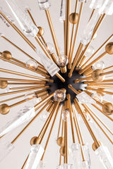 Lighting - Chandelier Sparta 12 Light Chandelier // Aged Brass // Large 