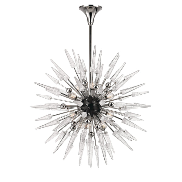 Lighting - Chandelier Sparta 12 Light Chandelier // Polished Nickel // Large 