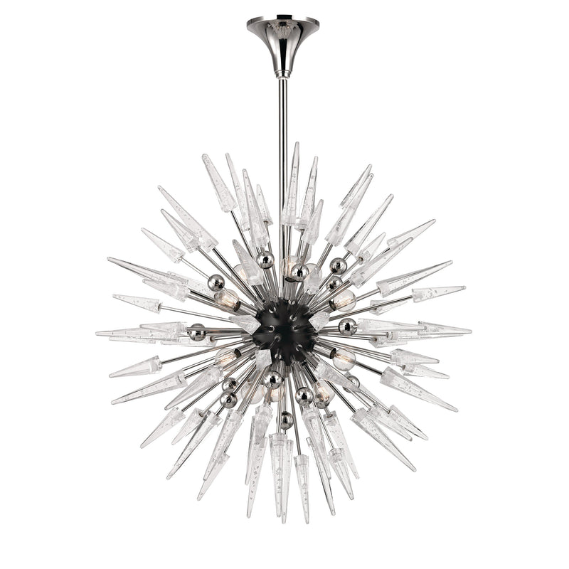 Lighting - Chandelier Sparta 12 Light Chandelier // Polished Nickel // Large 