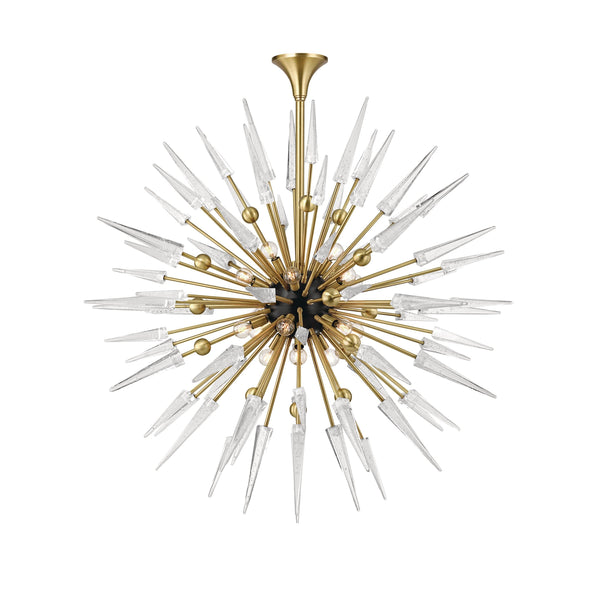 Lighting - Chandelier Sparta 18 Light Chandelier // Aged Brass // Large 