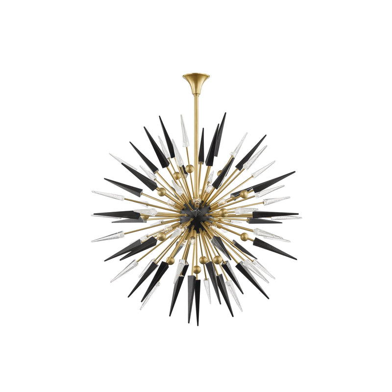 Lighting - Chandelier Sparta 18 Light Chandelier // Aged Brass // Small 