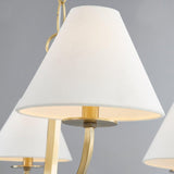 Lighting - Chandelier Stacey 6 Light Chandelier // Aged Brass 