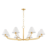 Lighting - Chandelier Stacey 8 Light Chandelier // Aged Brass 