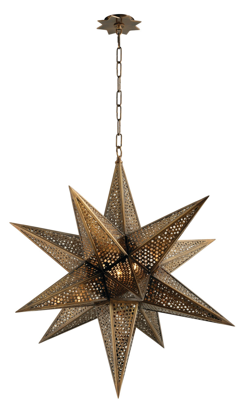 Lighting - Chandelier Star of the East 3 Light Chandelier // Old World Bronze // Small 