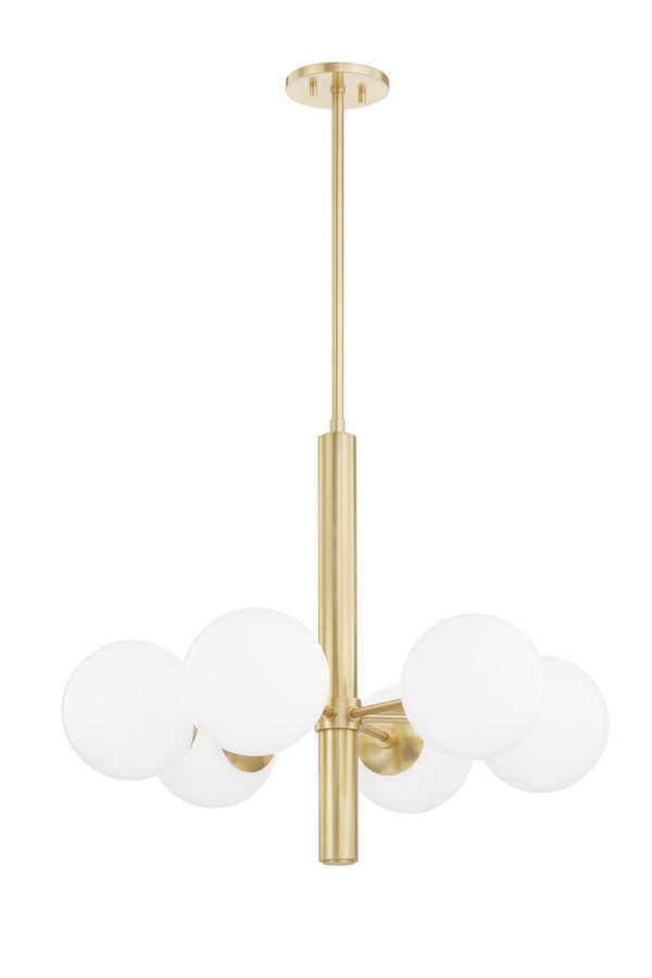 Lighting - Chandelier Stella 6 Light Chandelier // Aged Brass 