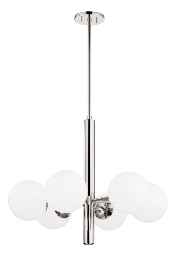 Lighting - Chandelier Stella 6 Light Chandelier // Polished Nickel 