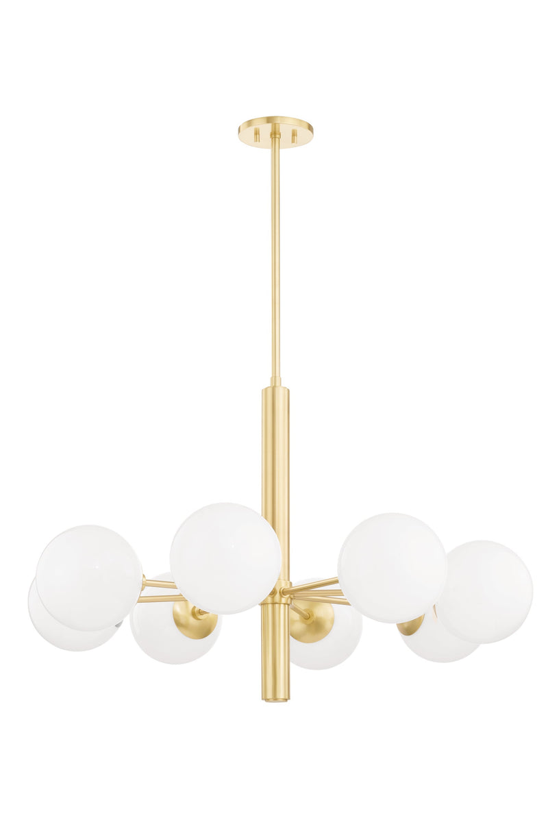 Lighting - Chandelier Stella 8 Light Chandelier // Aged Brass 