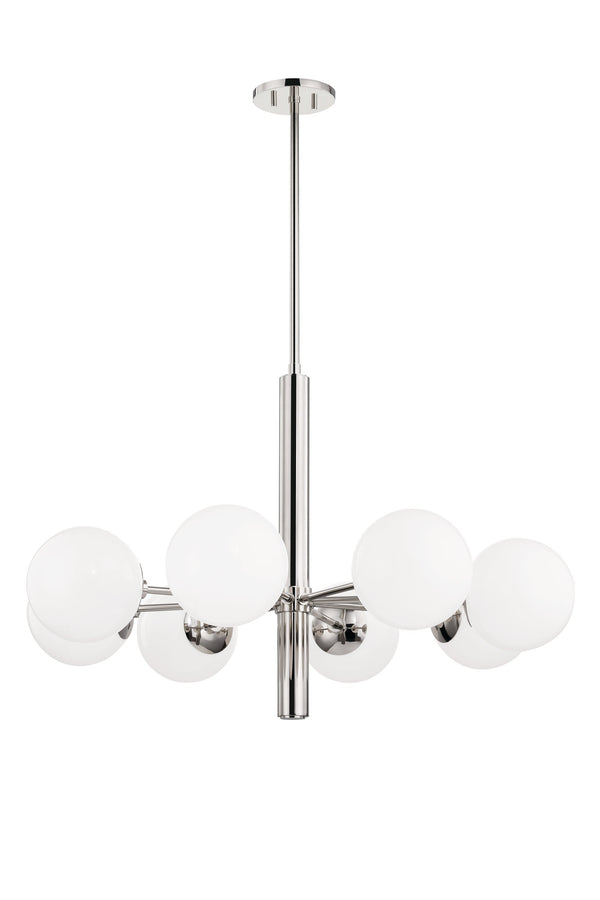 Lighting - Chandelier Stella 8 Light Chandelier // Polished Nickel 