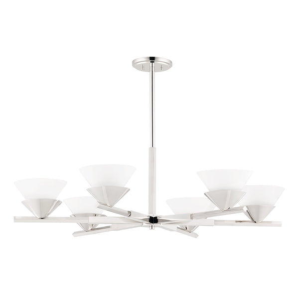 Lighting - Chandelier Stillwell 6 Light Chandelier // Polished Nickel 