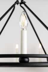 Lighting - Chandelier Sutton 20 Light Chandelier // Textured Black // Small 