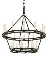 Lighting - Chandelier Sutton 20 Light Chandelier // Textured Black // Small 