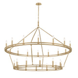 Lighting - Chandelier Sutton 28 Light Chandelier // Champagne Silver Leaf 