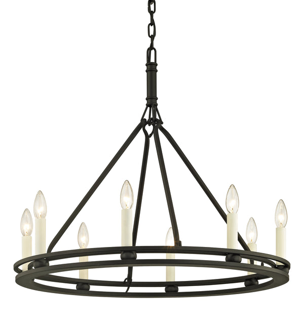 Lighting - Chandelier Sutton 8 Light Chandelier // Textured Black 