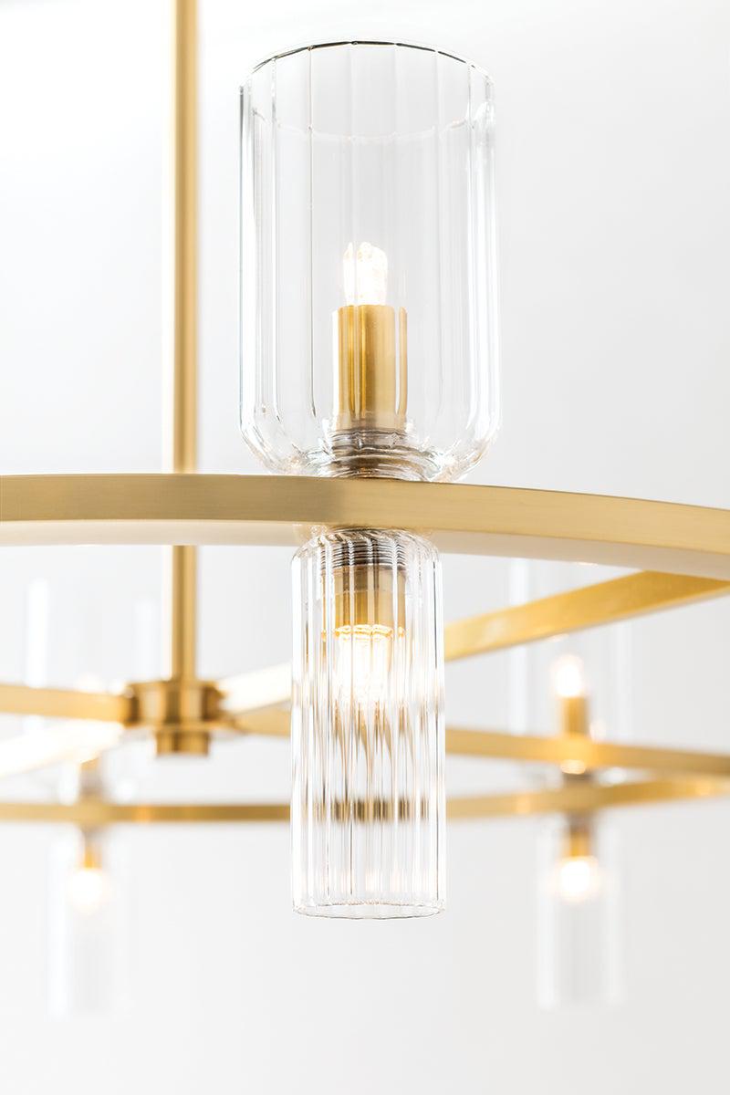 Lighting - Chandelier Tabitha 16 Light Chandelier // Aged Brass 