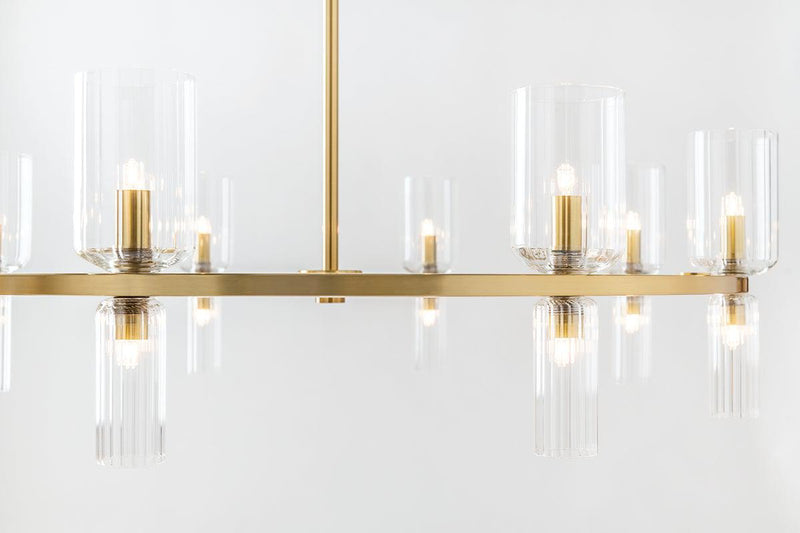 Lighting - Chandelier Tabitha 16 Light Chandelier // Aged Brass 