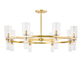 Lighting - Chandelier Tabitha 16 Light Chandelier // Aged Brass 