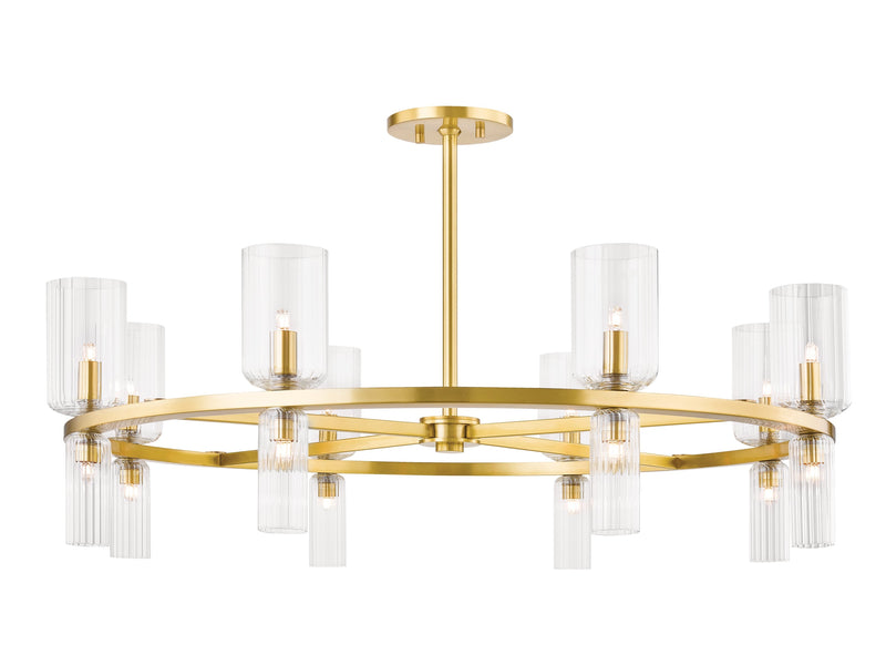 Lighting - Chandelier Tabitha 16 Light Chandelier // Aged Brass 