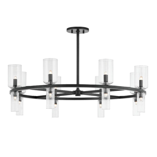 Lighting - Chandelier Tabitha 16 Light Chandelier // Soft Black 