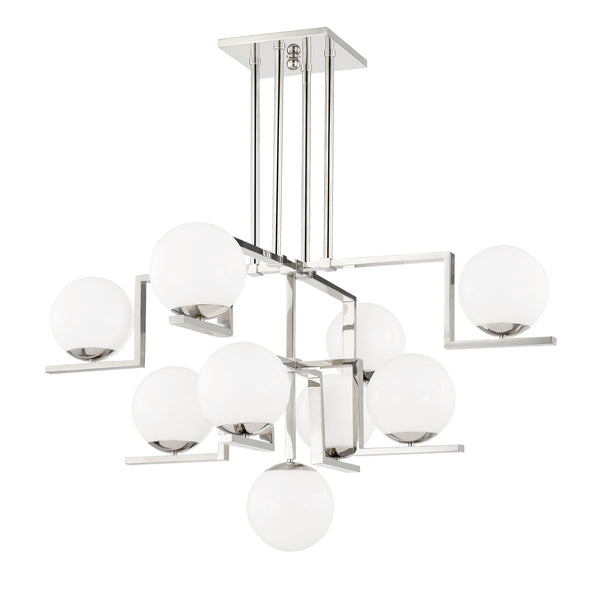 Lighting - Chandelier Tanner 9 Light Chandelier // Polished Nickel 