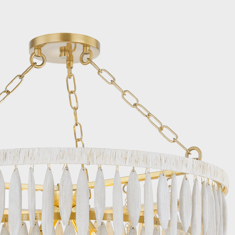 Lighting - Chandelier Tiffany 4 Light Chandelier // Aged Brass 