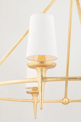 Lighting - Chandelier Torch 8 Light Chandlier // Gold Leaf 