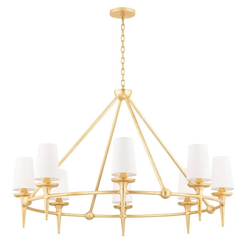 Lighting - Chandelier Torch 8 Light Chandlier // Gold Leaf 