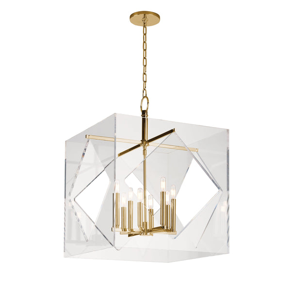 Lighting - Chandelier Travis 8 Light Chandelier // Aged Brass 